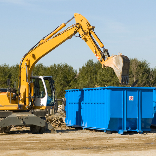 what size residential dumpster rentals are available in Fulton County KY